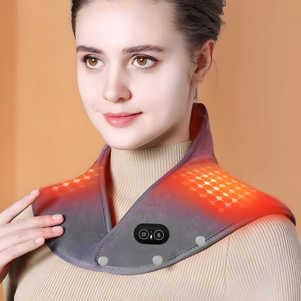 Comfort Wrap | Electric Neck Heating Pad with Vibration Massage | USB Powered for Relaxation 4
