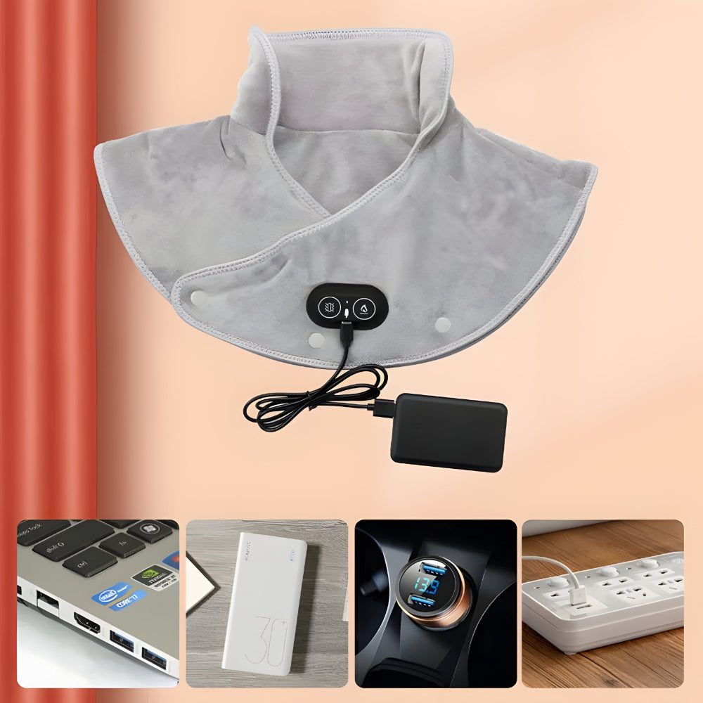 Comfort Wrap | Electric Neck Heating Pad with Vibration Massage | USB Powered for Relaxation 5