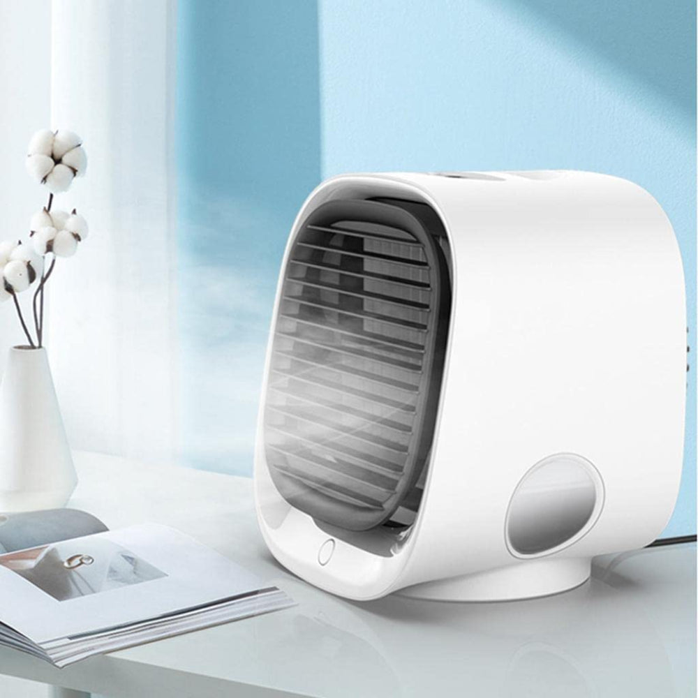 Compact Air Cooler | Mini USB Humidifier with LED Light for Refreshing Comfort 1