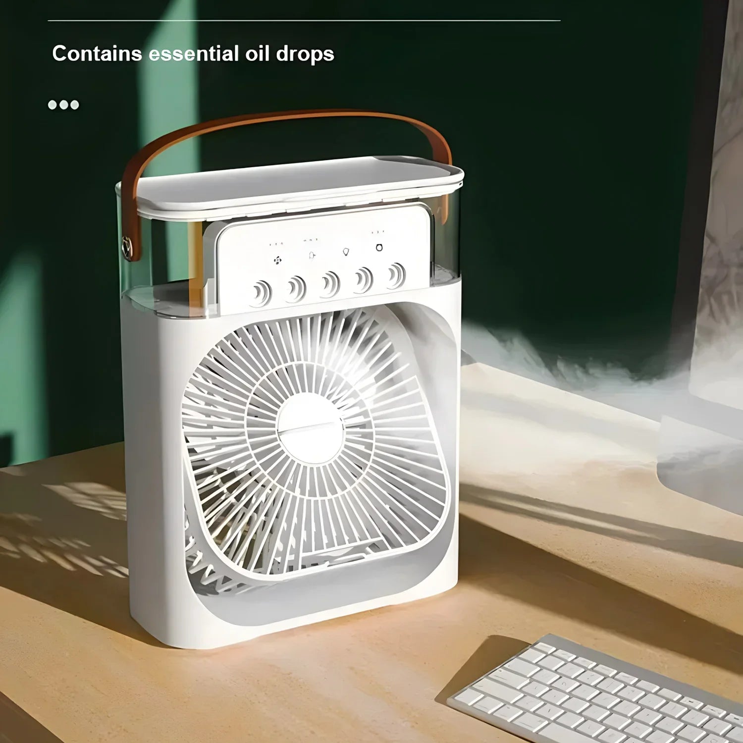 Compact Air Cooler | Portable Air Conditioner with Custom Airflow | 3-in-1 Humidifier for Everyday Comfort
