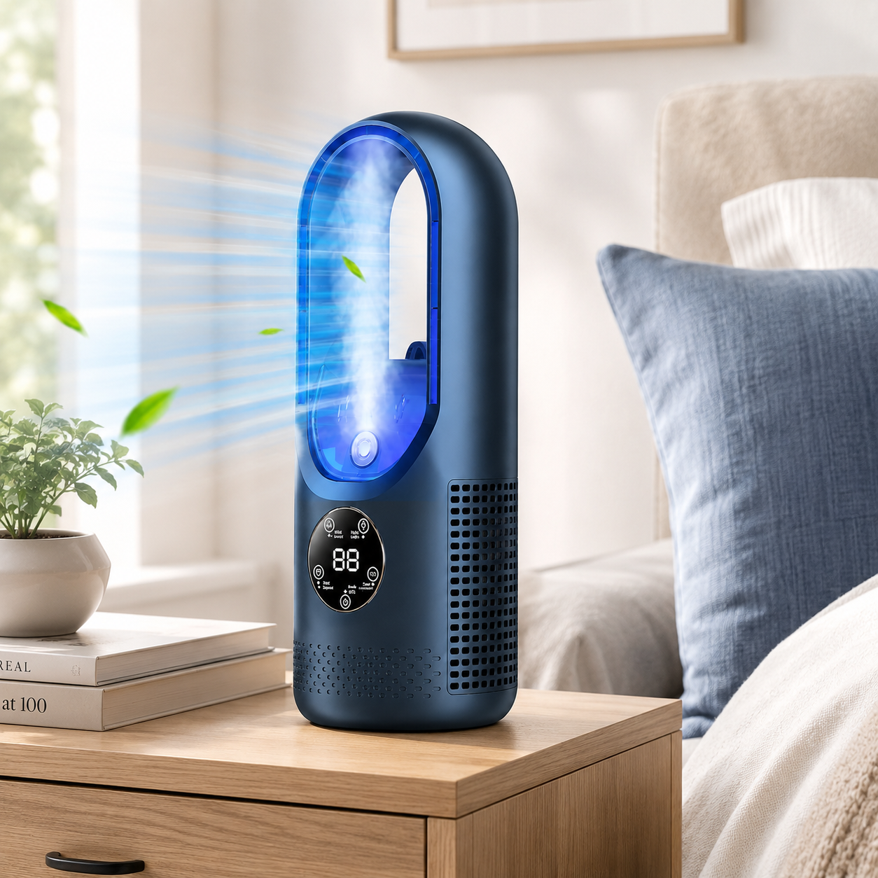 Compact Bladeless Desktop Air Conditioner with Quiet Operation | Ideal for Personal Cooling 5