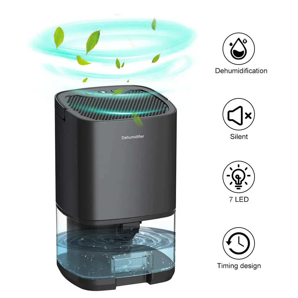 Compact Dehumidifier | Small 1000ml Model with Air Filter & Night Light | Perfect for Fresh, Drier Air 4