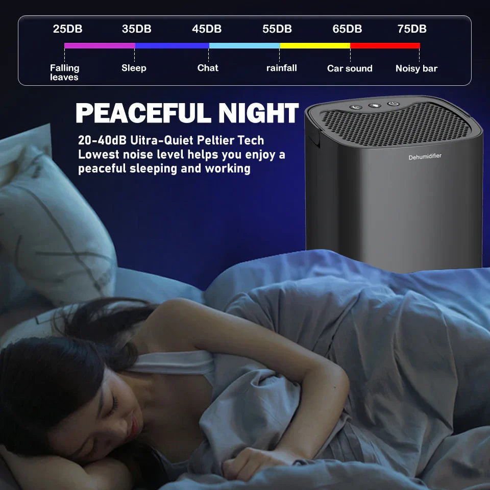 Compact Dehumidifier | Small 1000ml Model with Air Filter & Night Light | Perfect for Fresh, Drier Air 6