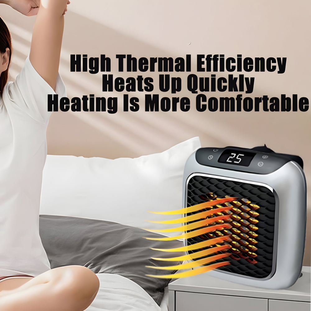 Compact Electric Heater | Portable Space Heater with Quick Heating | Ideal for Small Rooms and Travel 4