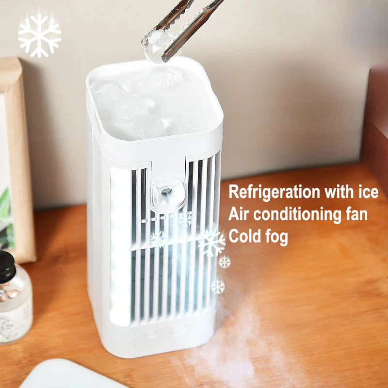 Compact Mini Desk Fan | USB Desk Fan with Ultrasonic Mist & Quiet Operation for Instant Cooling Relief