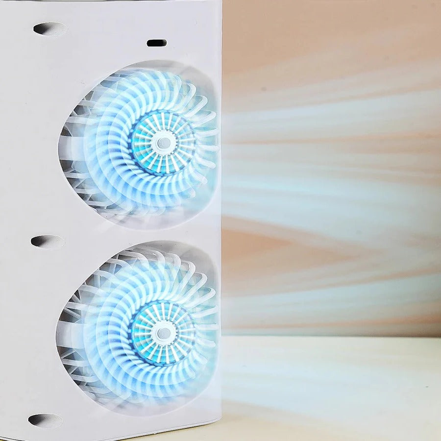 Compact Mini Desk Fan | USB Desk Fan with Ultrasonic Mist & Quiet Operation for Instant Cooling Relief 3