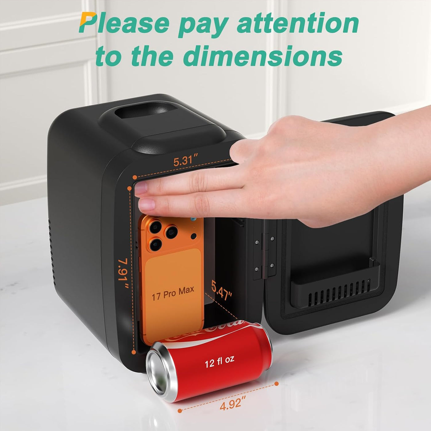 Compact Mini Fridge | 4L Cooling & Heating Refrigerator for Skincare & Food Storage in Bedroom 2