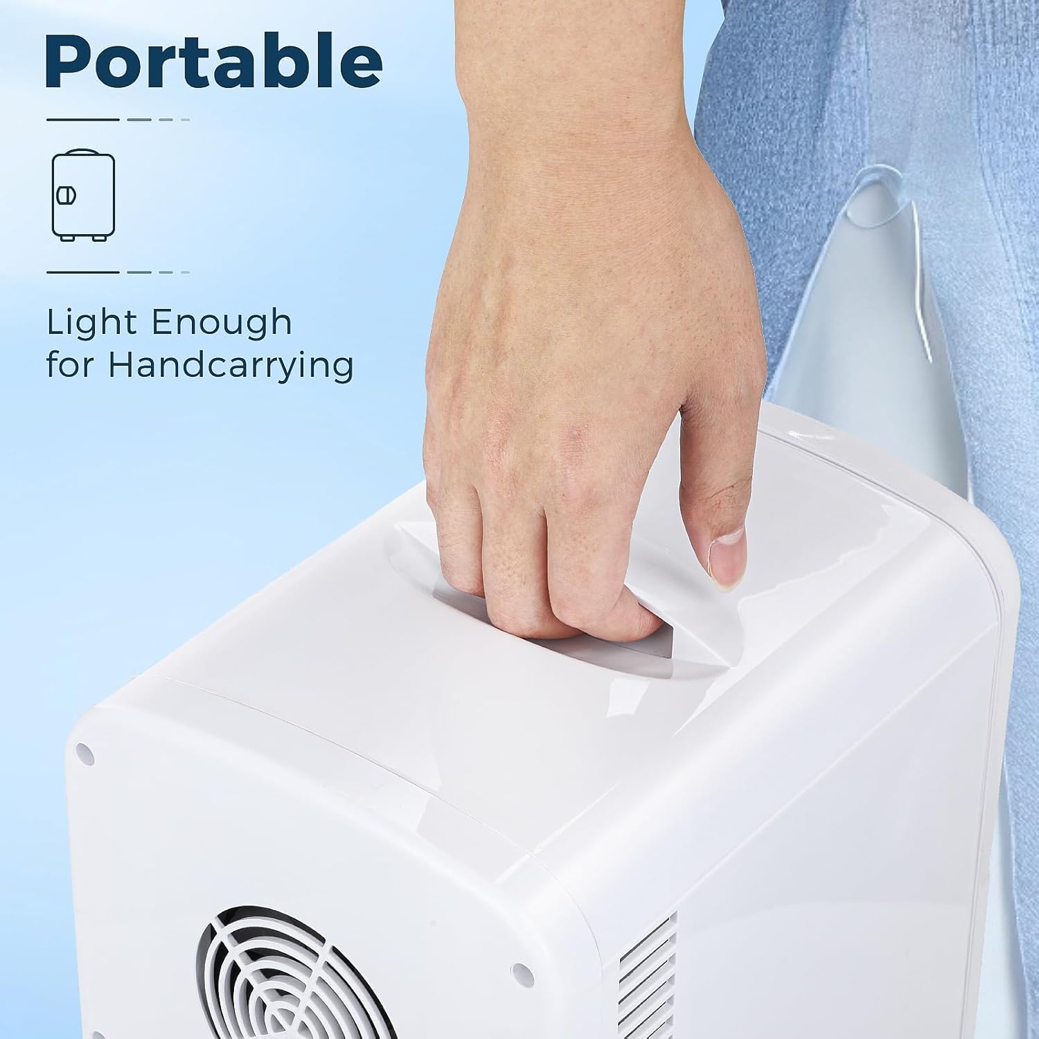 Compact Mini Fridge | 4L Small Fridge with Adjustable Shelves | Ideal Skincare & Beverage Storage for Bedroom Use 5