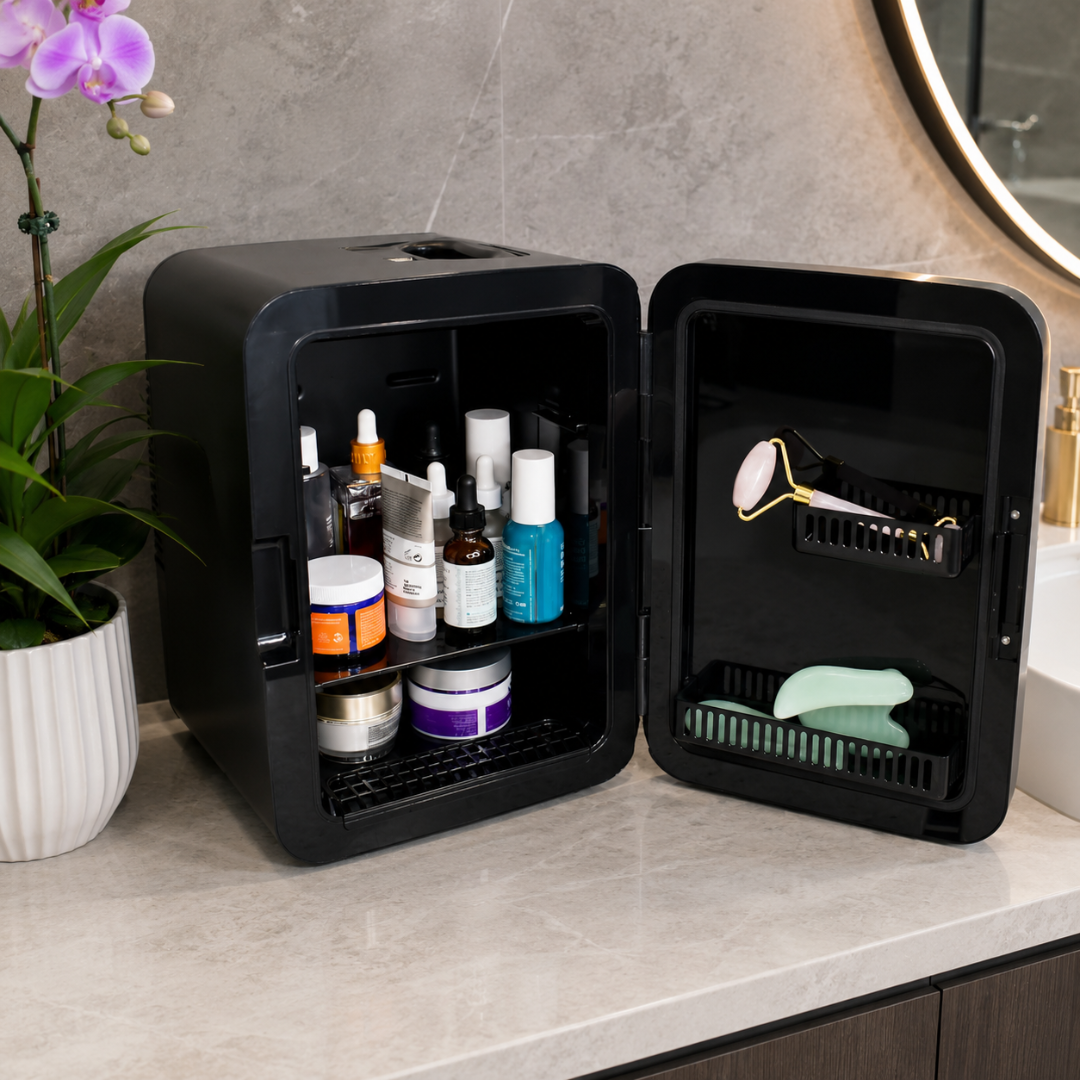 Compact Mini Fridge | Portable Small Fridge with Easy Cooling | Ideal Skincare Fridge for Home and Travel 3