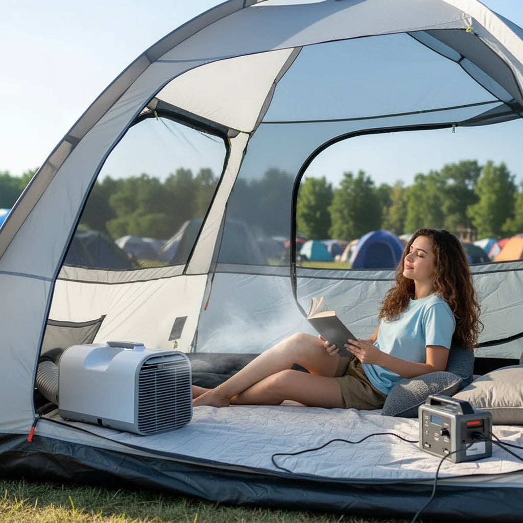 Compact Portable AC Unit | 3-in-1 Air Conditioner with Dehumidifier | Ideal for Camping & Small Spaces 1