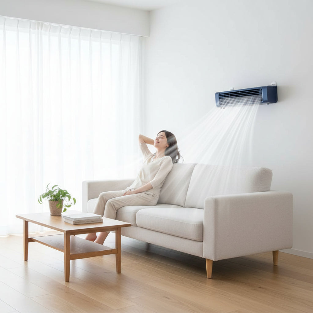 Compact Portable Air Conditioner Fan with Remote Control & Oscillation | Versatile Cooling for Home and Office_03