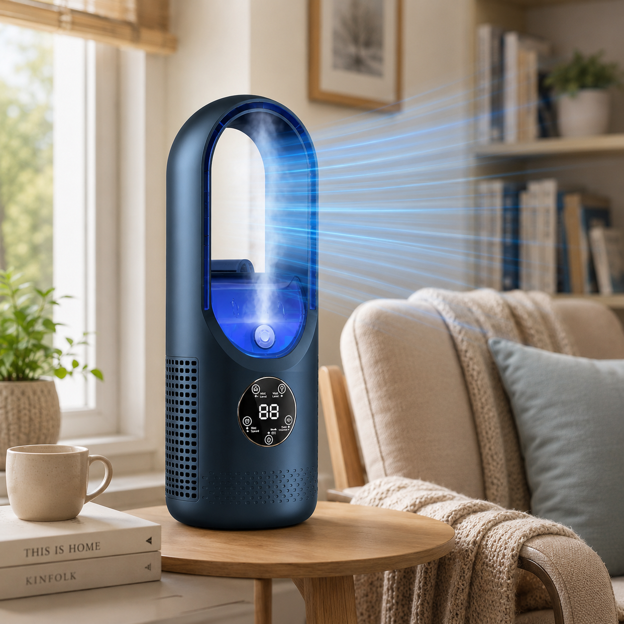 Compact Portable Air Conditioner | Bladeless Desk Cooling Fan for Personal Comfort 4