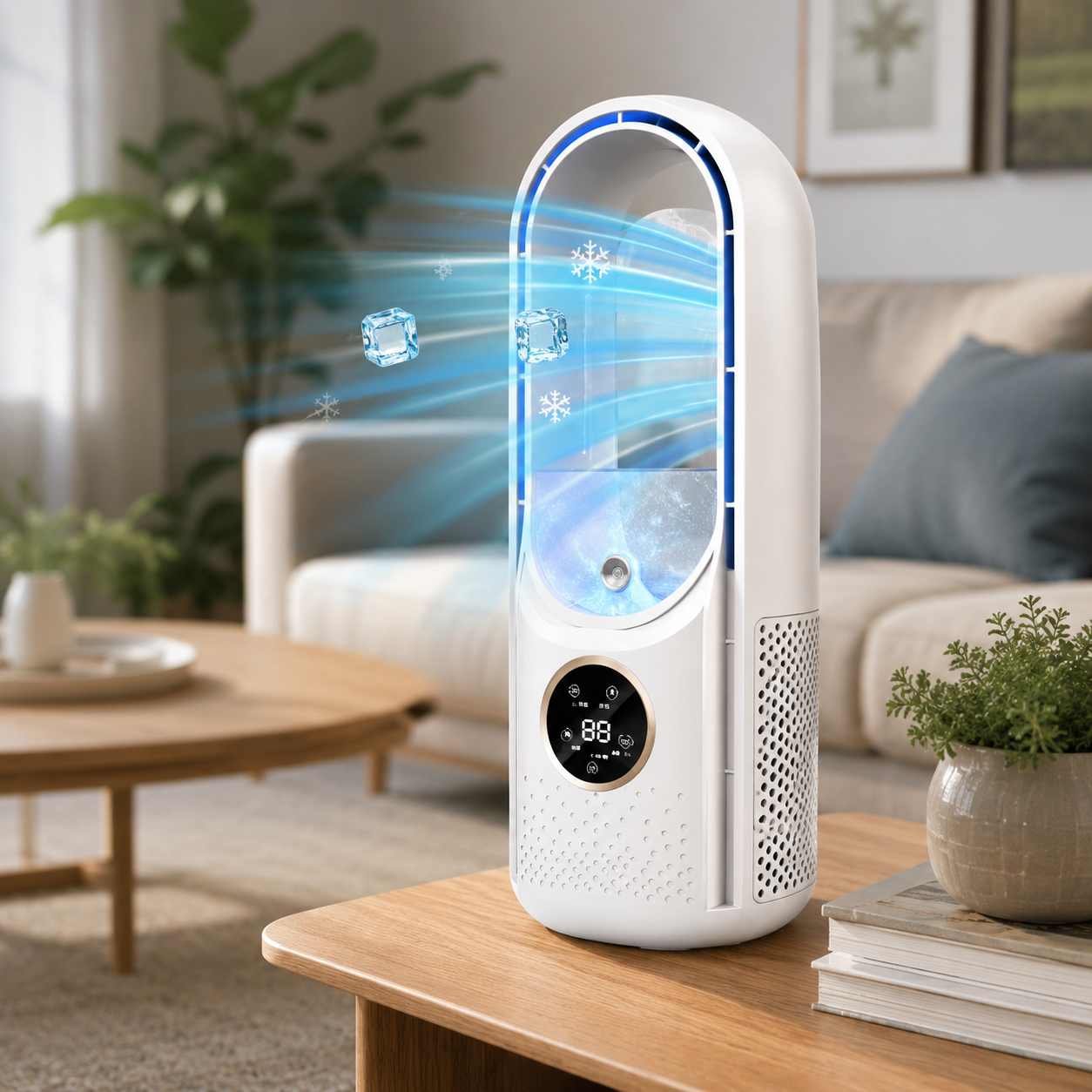 Compact Portable Air Conditioner | Bladeless Mini AC Unit for Quiet Cooling in Small Spaces
