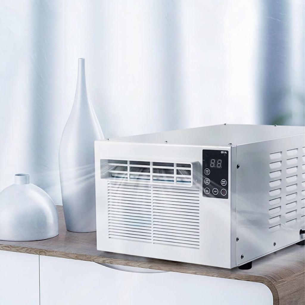 Compact Portable Air Conditioner with Quiet Cooling & Dehumidifier for Comfortable Indoor Spaces