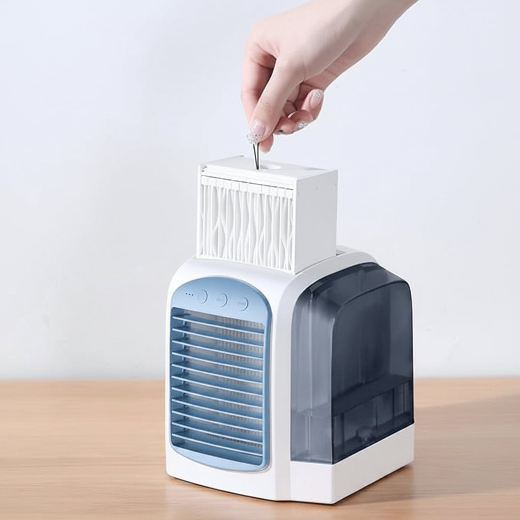 Compact Portable Air Cooler | Evaporative Cooling Fan with Digital Display | Ideal for Personal Comfort in Small Spaces 3
