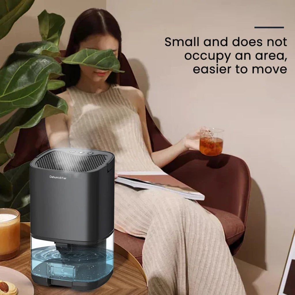 Compact Portable Dehumidifier with Night Light & Air Filter | 2-in-1 Solution for Cleaner Air 4