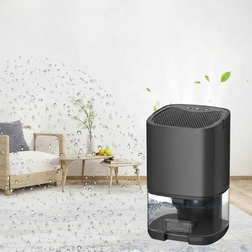 Compact Portable Dehumidifier with Quiet Operation for Comfortable Living 1