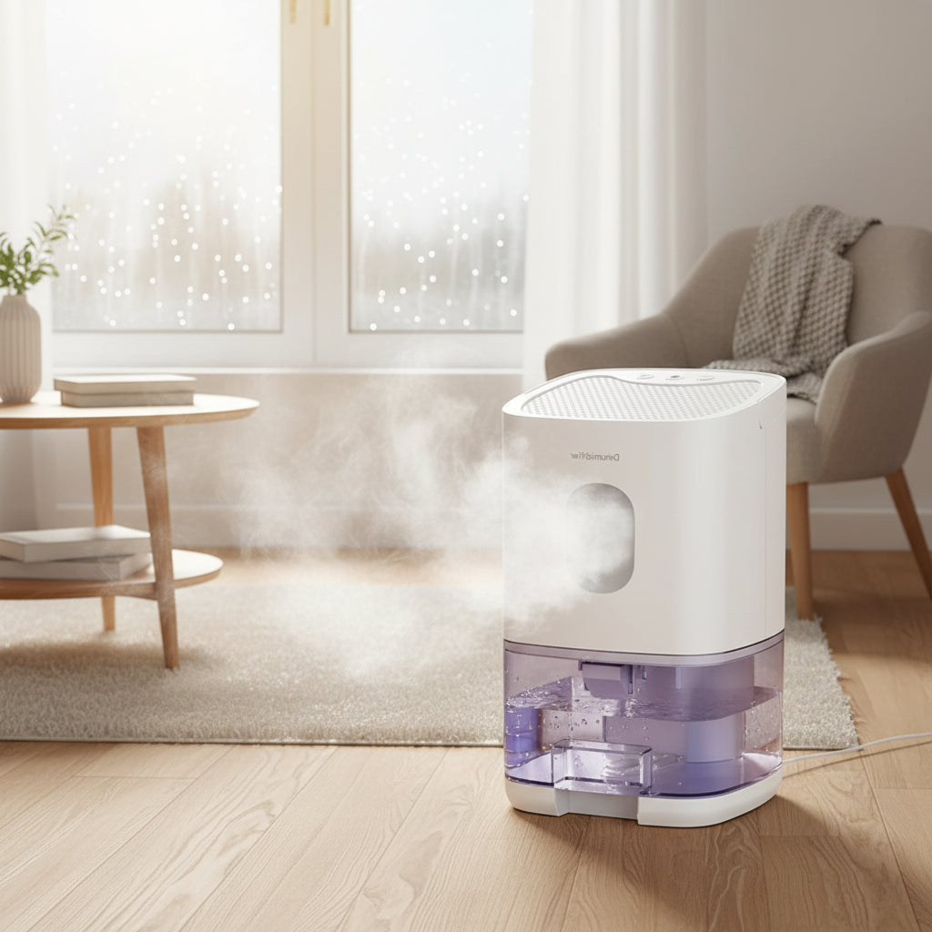 Compact Portable Dehumidifier with Quiet Operation for Comfortable Living 3