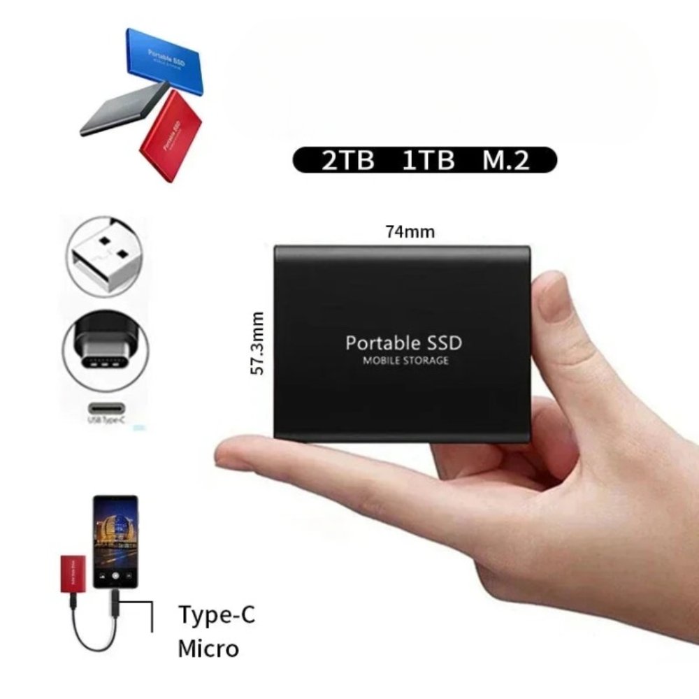 Compact Series | Portable SSD External Hard Drive with Fast Transfer Speed | Lightweight Storage for Photos and Videos 1