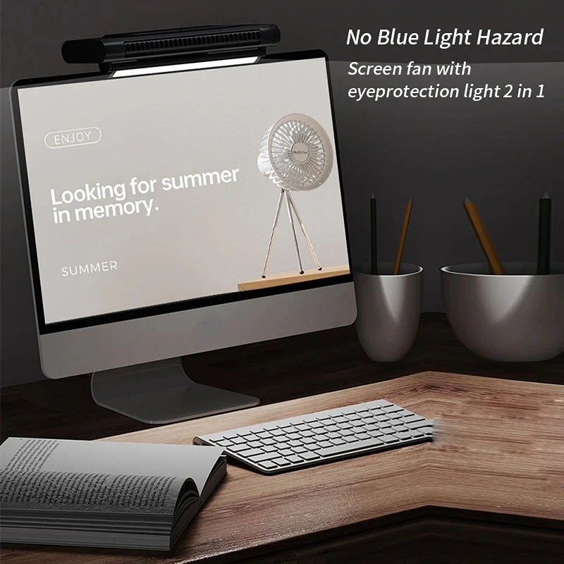 Compact USB Desk Fan | Bladeless Design with Adjustable Airflow | Quiet Operation for Efficient Cooling 1