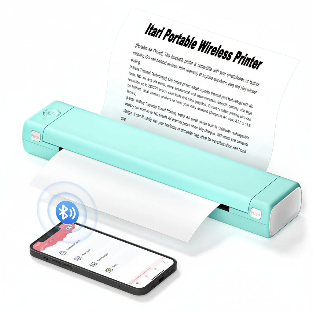 Compact Wireless Bluetooth Thermal Printer for Clear Printing Anywhere 3