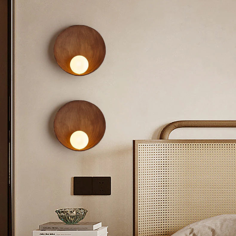 Contemporary Glass Wall Sconce | Round Design with Soft Ambient Lighting | Elegant Accent for Modern Interiors 0