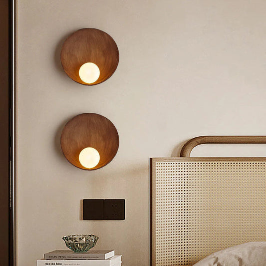 Contemporary Glass Wall Sconce | Round Design with Soft Ambient Lighting | Elegant Accent for Modern Interiors 0