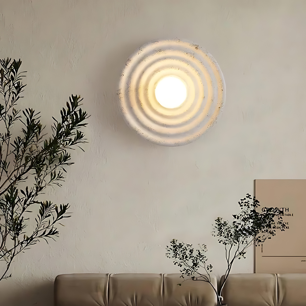 Contemporary Minimalist Wall Sconce Lighting with Soft Warm Glow | Elegant Resin Design for Modern Interiors 6