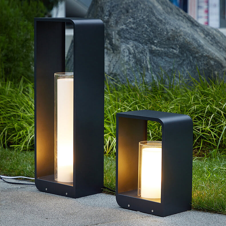 Contemporary Outdoor LED Light | Waterproof Solar & Wired Options for Versatile Illumination 4