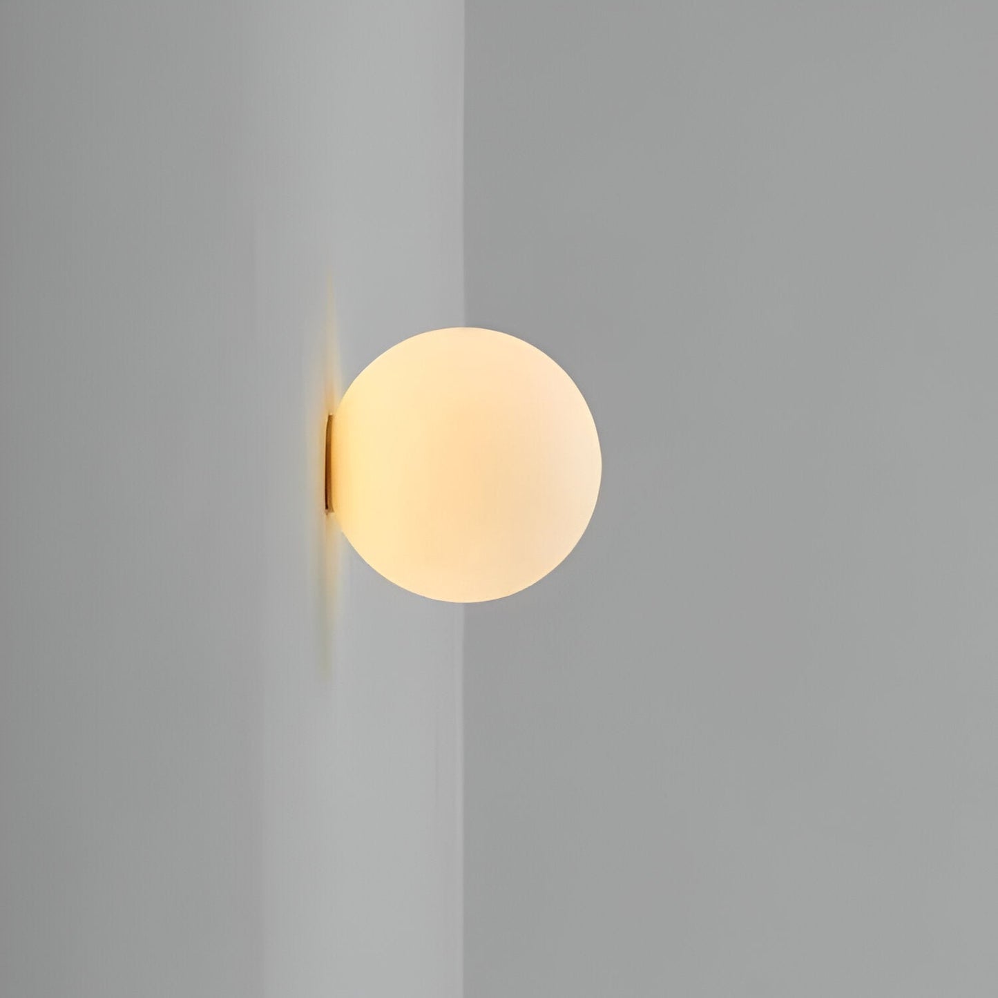 Contemporary Round Glass Wall Sconce | Adjustable LED Wall Lamp for Ambient Illumination 1
