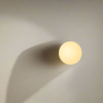 Contemporary Round Glass Wall Sconce | Adjustable LED Wall Lamp for Ambient Illumination 5