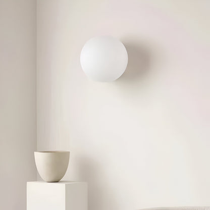 Contemporary Round Glass Wall Sconce | Adjustable LED Wall Lamp for Ambient Illumination 6