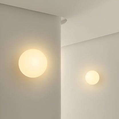 Contemporary Round Glass Wall Sconce | Adjustable LED Wall Lamp for Ambient Illumination 7