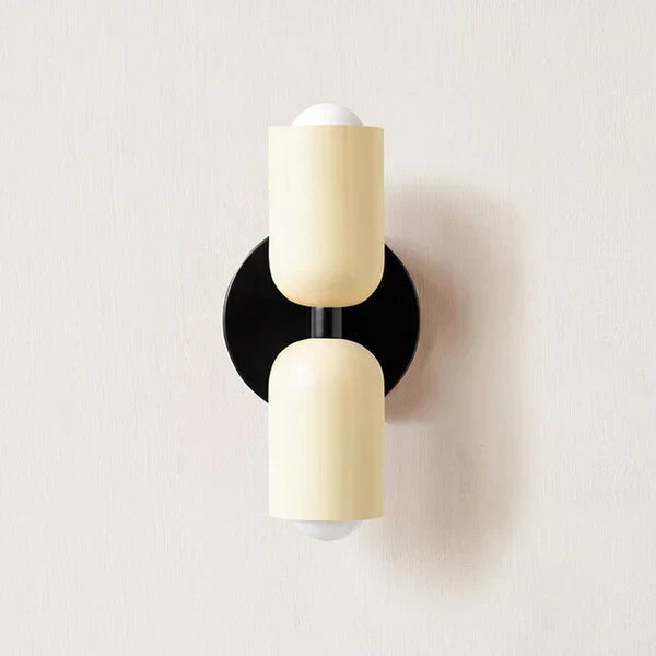 Contemporary Wall Sconce Lighting | Dual LED Cylinder Design for Cozy Ambiance 0