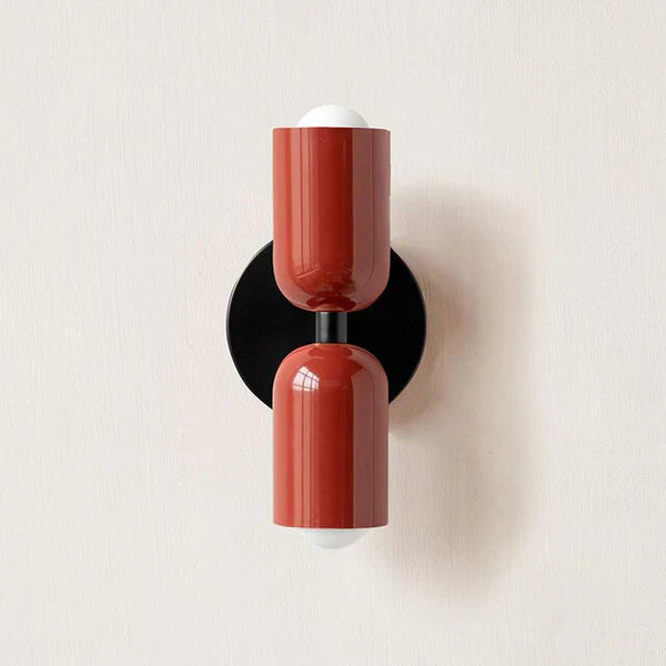 Contemporary Wall Sconce Lighting | Dual LED Cylinder Design for Cozy Ambiance 2