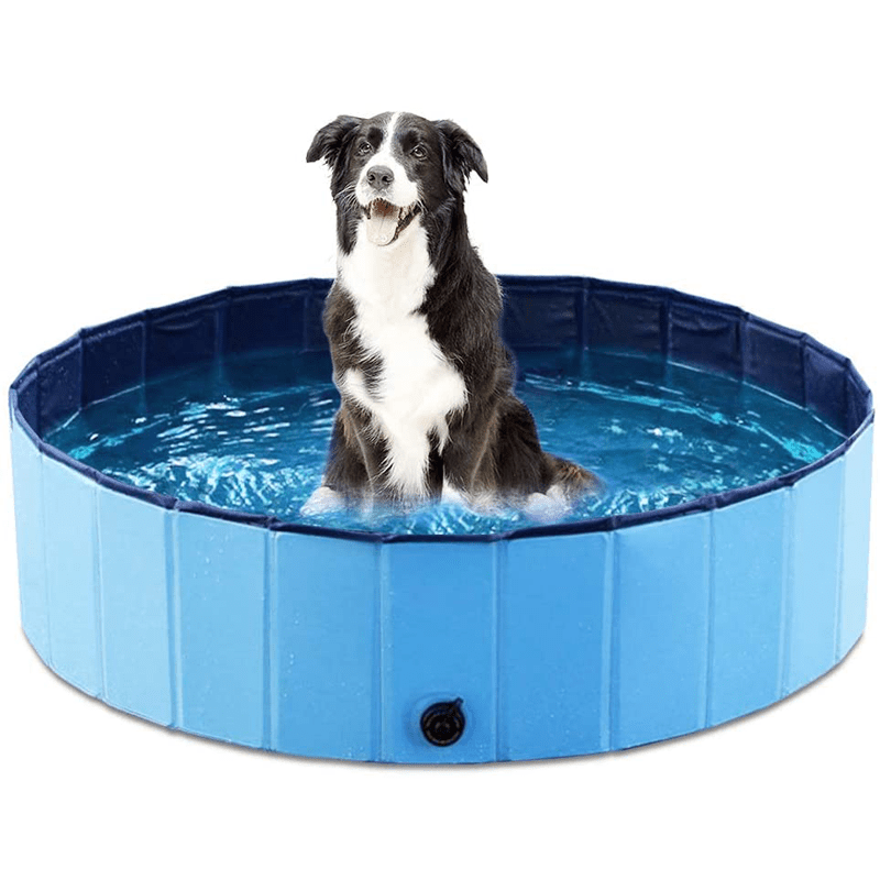 CoolPaws | Foldable Dog Pool with No Inflation Design | Durable PVC for Summer Fun