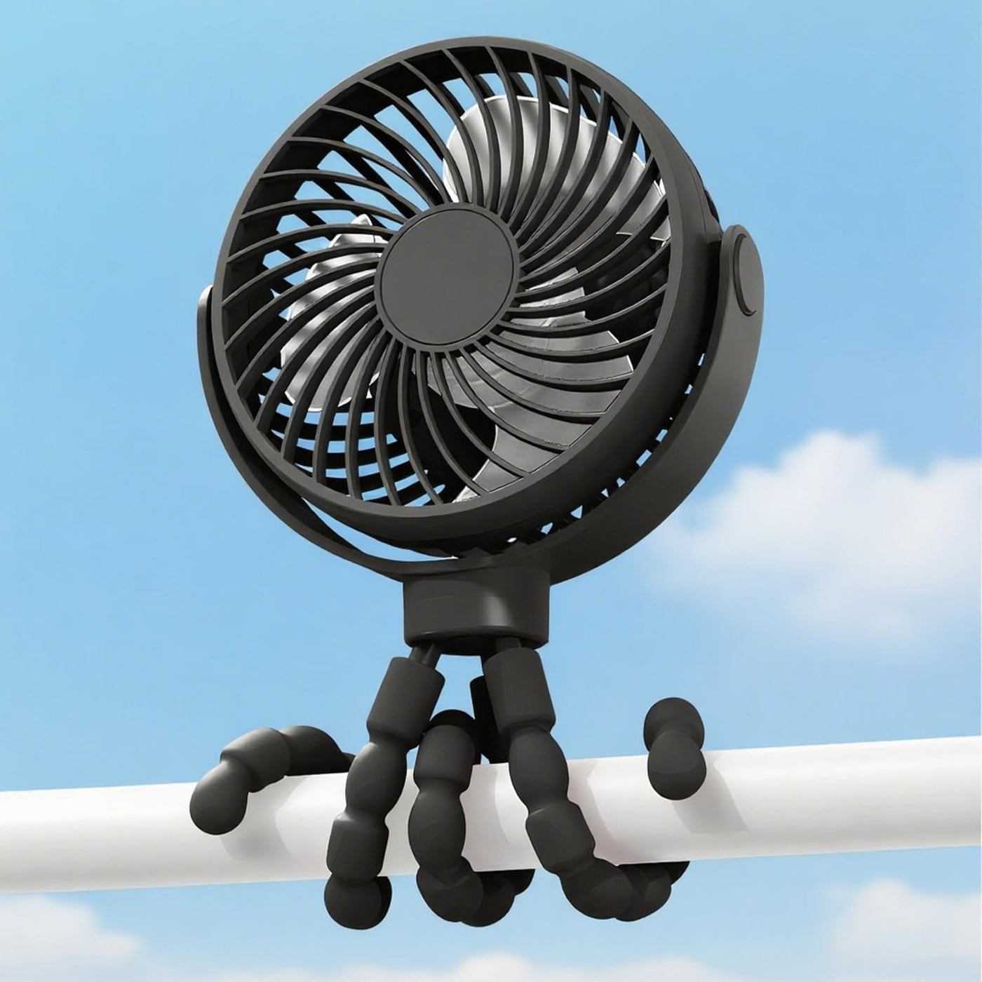Cool Breeze | Clip-On Stroller Fan with 3 Speed Settings | Portable Cooling Solution for Pushchairs and Buggies 0