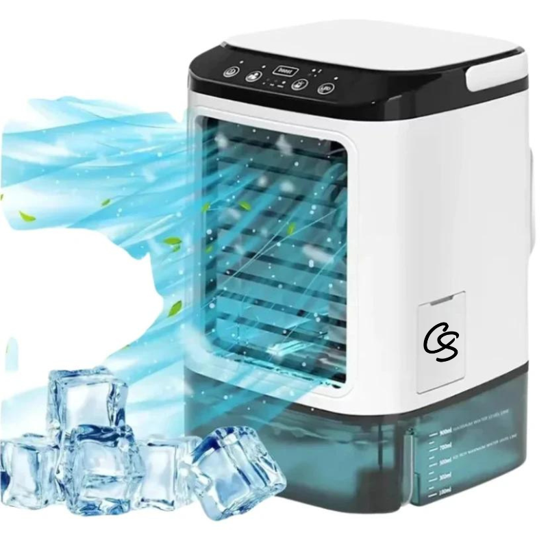 Cool Breeze | Mini Portable Air Cooler with Built-in Ice Tray | Efficient Cooling for Home and Travel