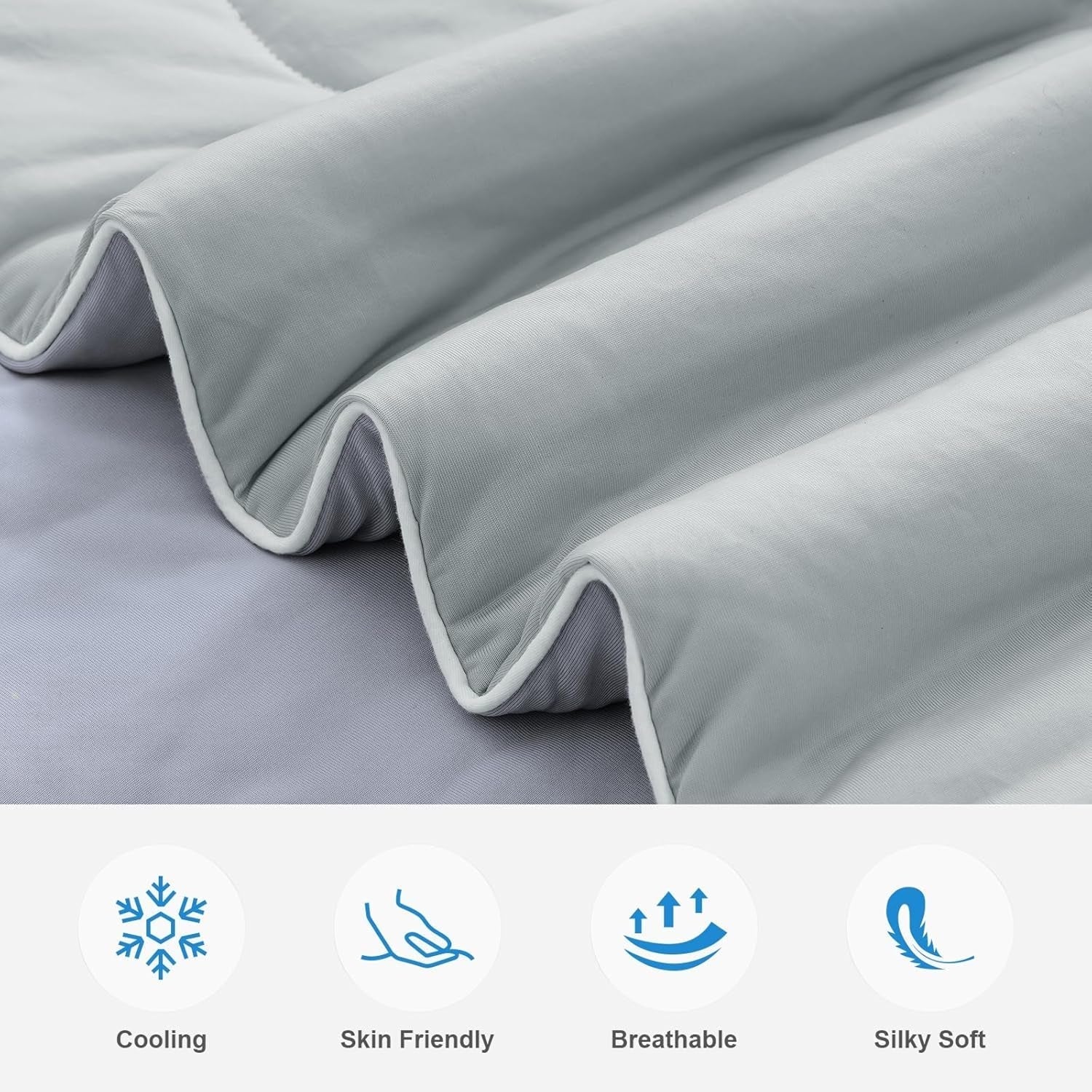 Cooling Blanket Collection | Advanced Q-Max Fabric for Bed with Double-Sided Design | Effective Temperature Regulation for Comfortable Sleep 3