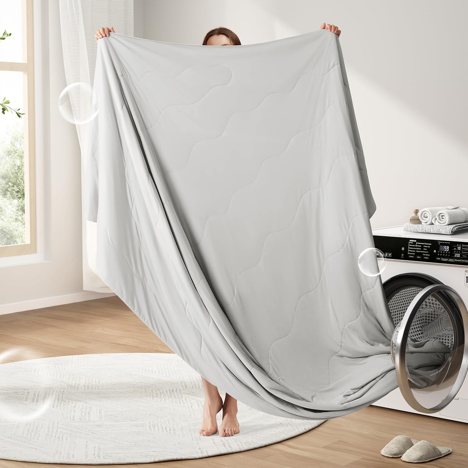 Cooling Blanket Collection | Advanced Q-Max Fabric for Bed with Double-Sided Design | Effective Temperature Regulation for Comfortable Sleep 7