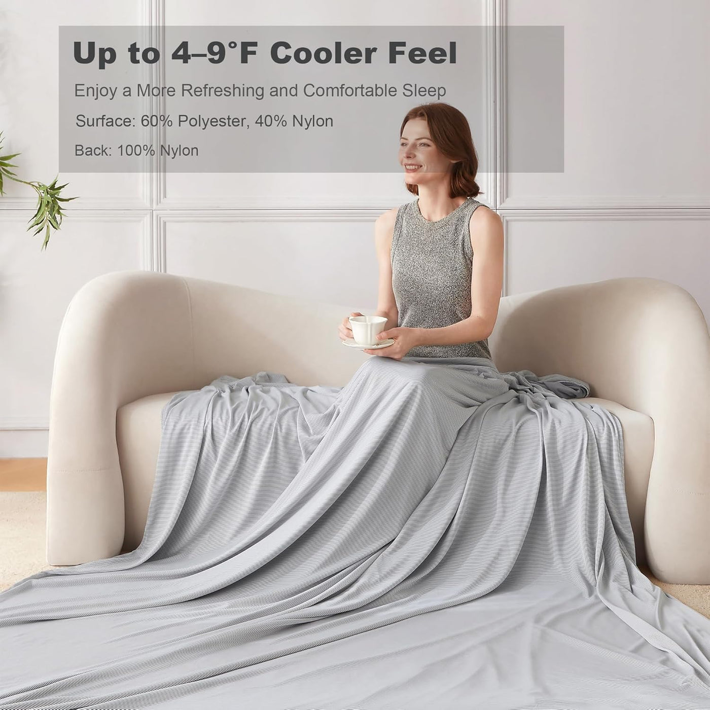 Cooling Blanket Collection | Cooling Blanket for Bed with Dual-Sided Design | Breathable Fabric for Comfortable Sleep 3