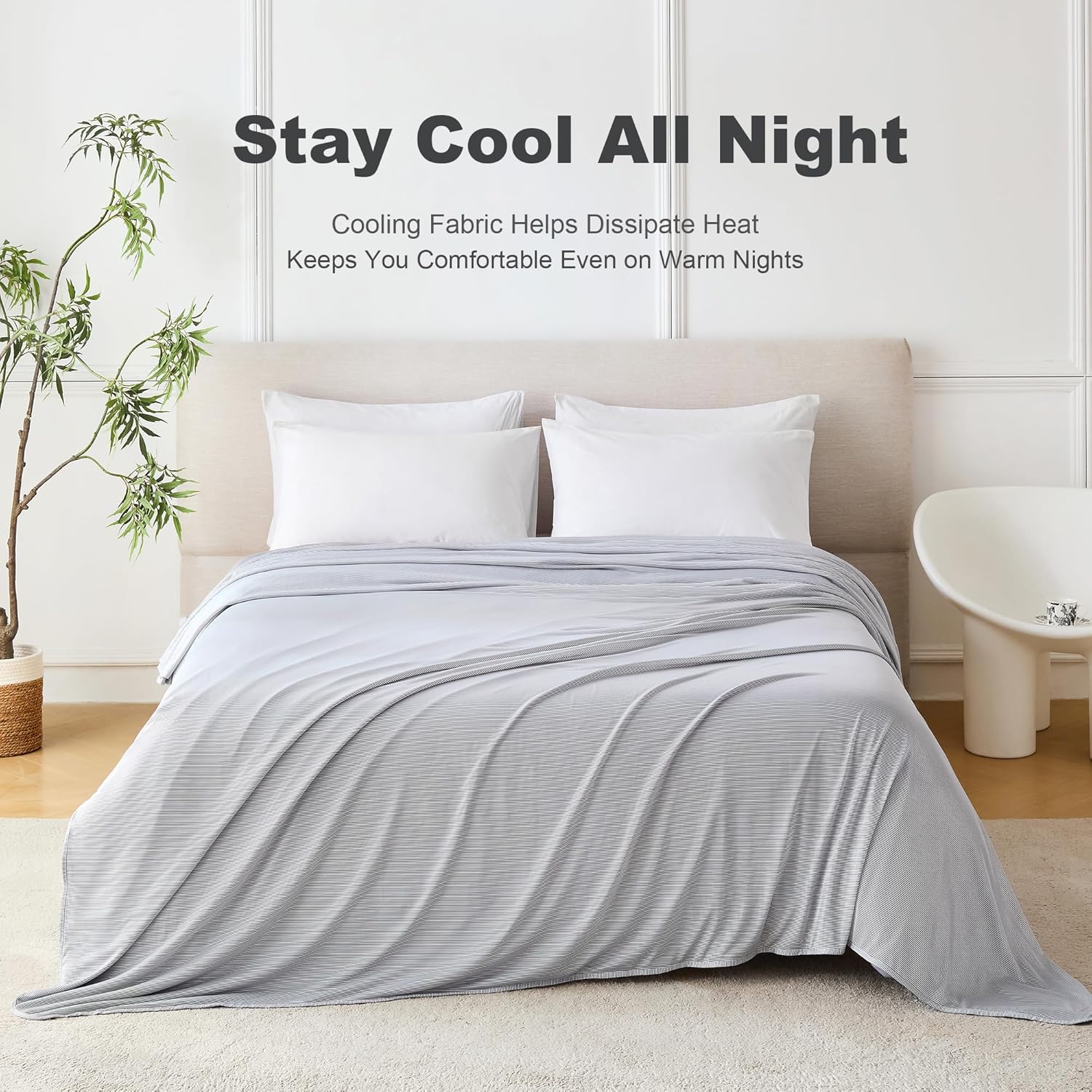 Cooling Blanket Collection | Cooling Blanket for Bed with Dual-Sided Design | Breathable Fabric for Comfortable Sleep 4