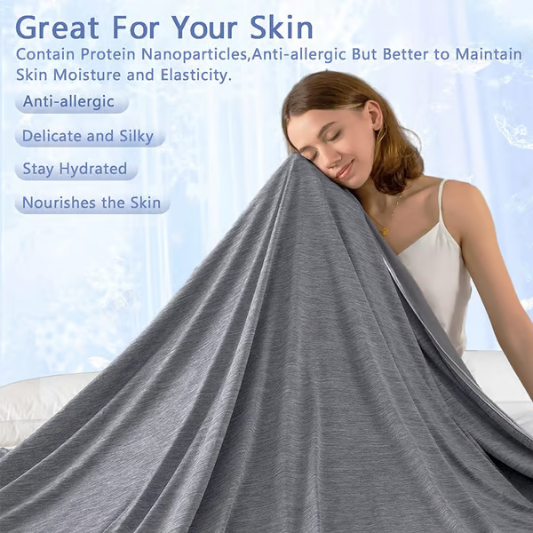 Cooling Blanket Collection | Lightweight Cooling Blanket with Dual-Sided Design | Ideal for Hot Sleepers 5