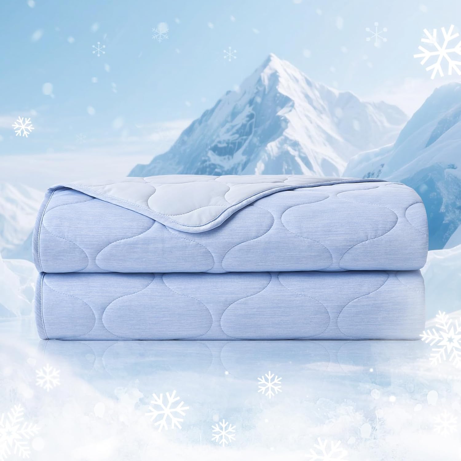 Cooling Blanket | Dual-Sided Design with Soft Breathable Fabric | Lightweight Throw for Year-Round Comfort 10