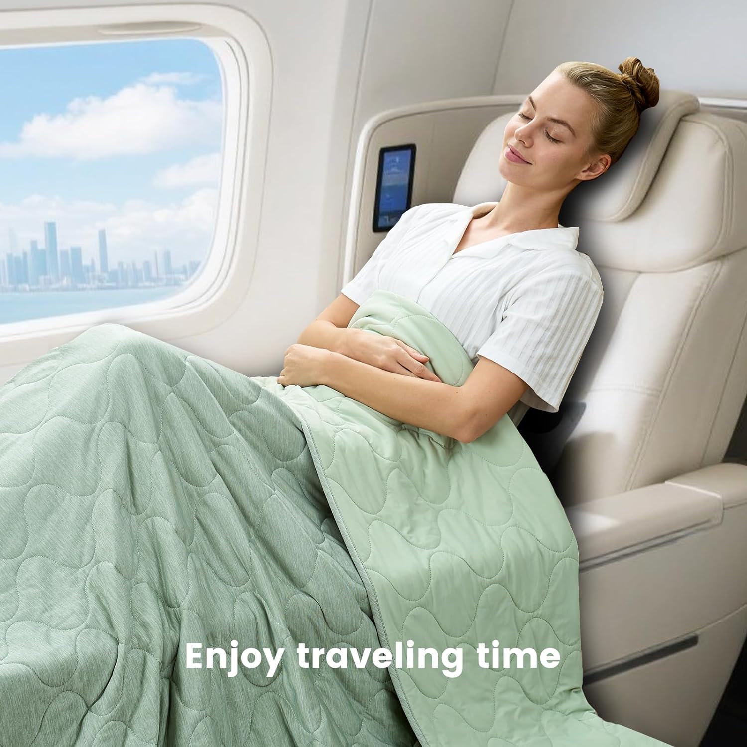 Cooling Blanket | Dual-Sided Design with Soft Breathable Fabric | Lightweight Throw for Year-Round Comfort 3