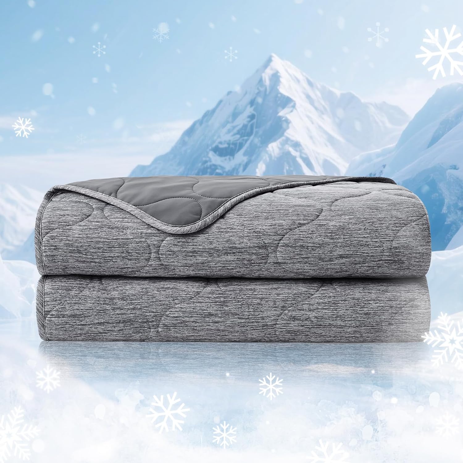 Cooling Blanket | Dual-Sided Design with Soft Breathable Fabric | Lightweight Throw for Year-Round Comfort 9