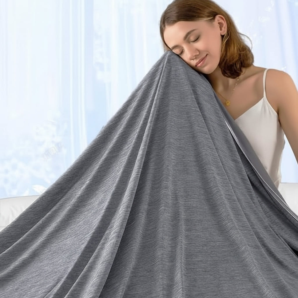 Cooling Blanket | Lightweight Breathable Fabric with Temperature Control | Ideal for Hot Sleepers for Comfortable Sleep 5