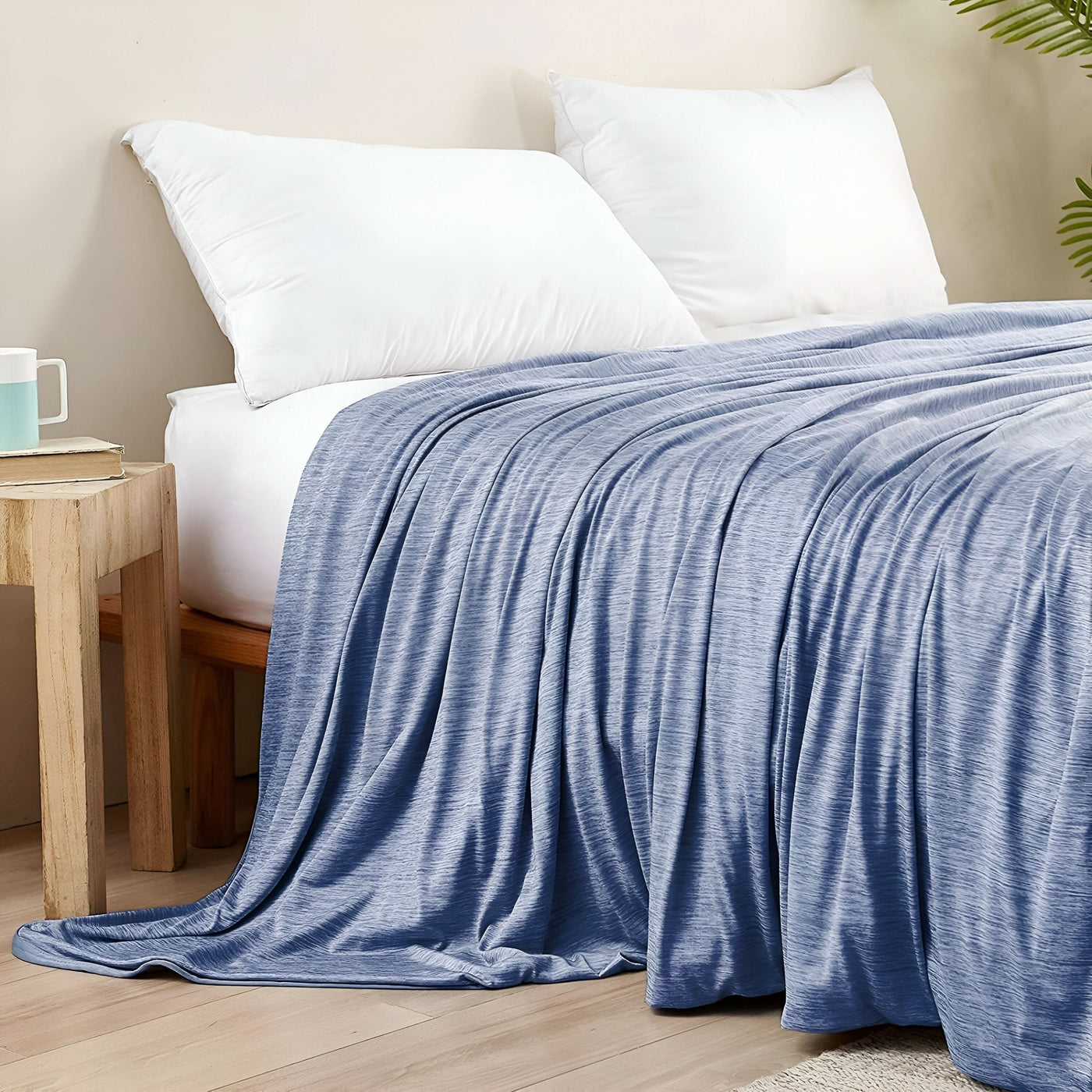 Cooling Blanket for Bed with Breathable Cotton & Airflow Technology | Lightweight Comfort for Hot Sleepers 0