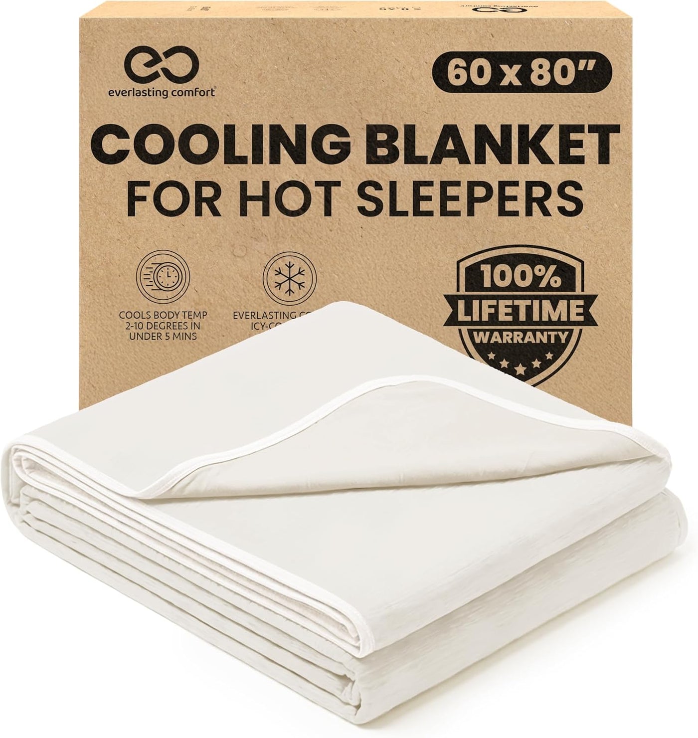 Cooling Blanket for Bed with Breathable Japanese Icy Cool Fibers | Lightweight Design for Hot Sleepers 10