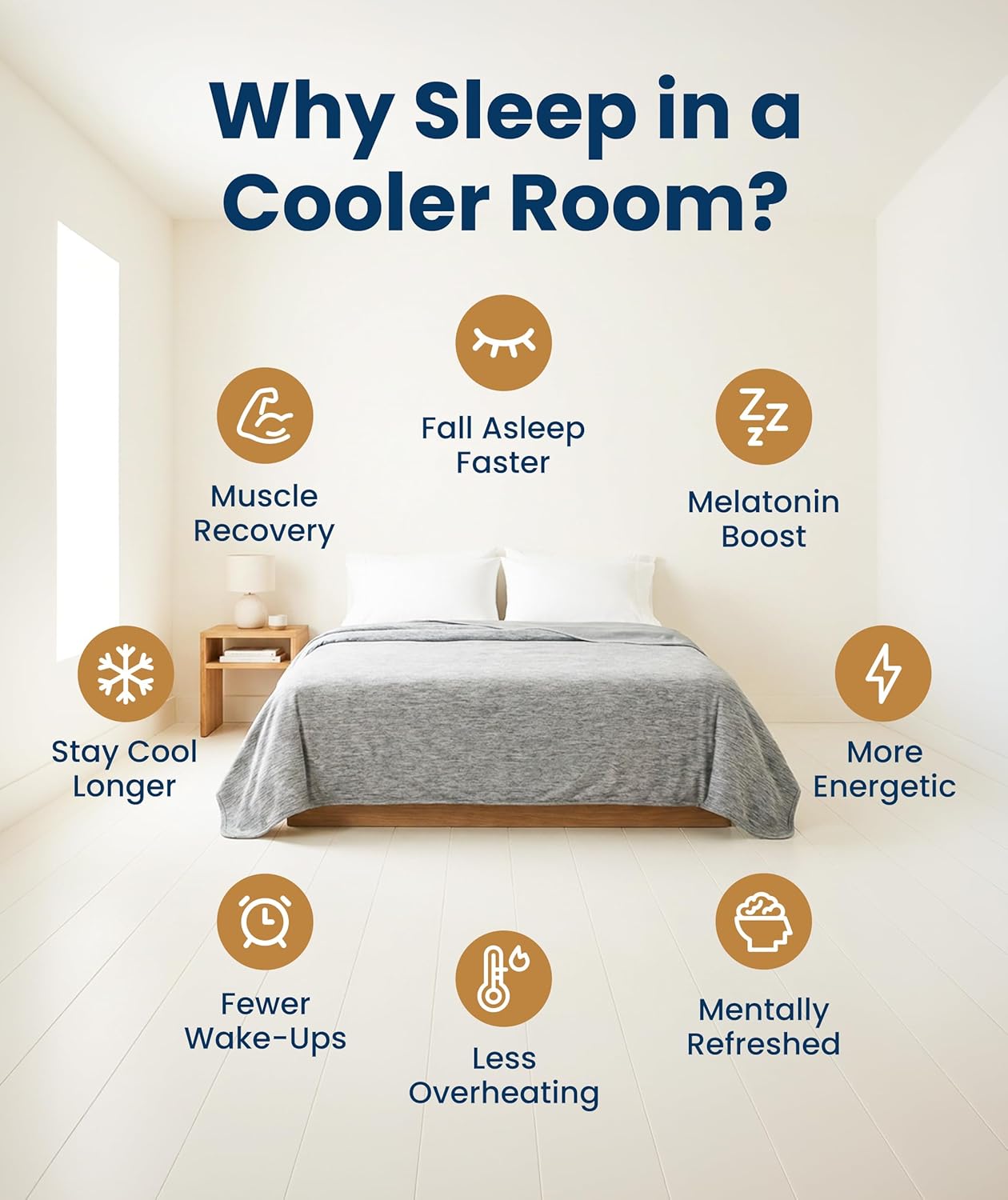 Cooling Blanket for Bed with Breathable Japanese Icy Cool Fibers | Lightweight Design for Hot Sleepers 5